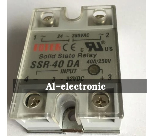 Solid State Relay Module FOTEK SSR-40DA 24V-380VAC to 3-32VDC 40A/250V